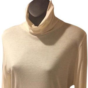 Carole Little Cream Turtleneck Sweater ~ Size Medium